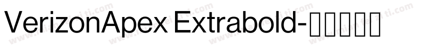 VerizonApex Extrabold字体转换